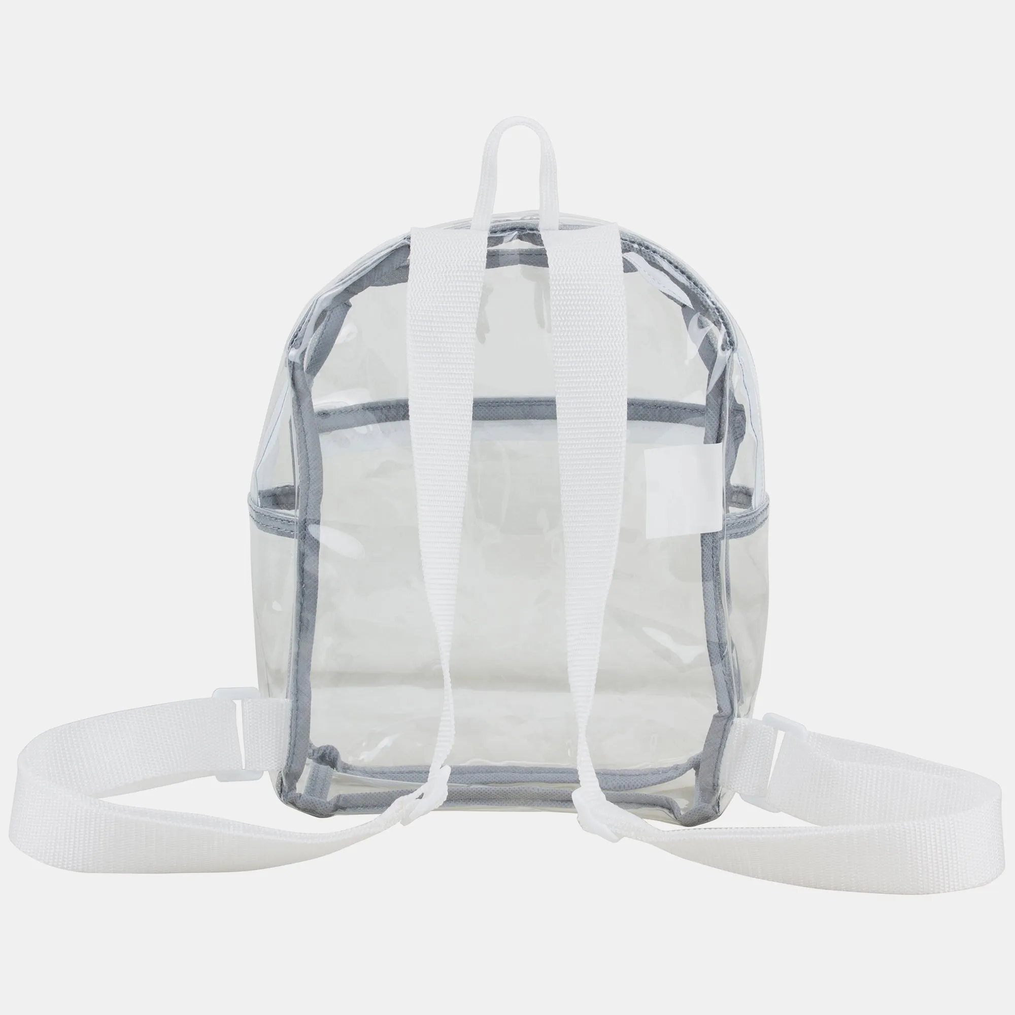 100% Transparent Clear Mini Backpack with Adjustable Straps