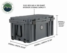 169 QT Dry Box with Wheels, Drain, and Bottle Opener - Dark Grey