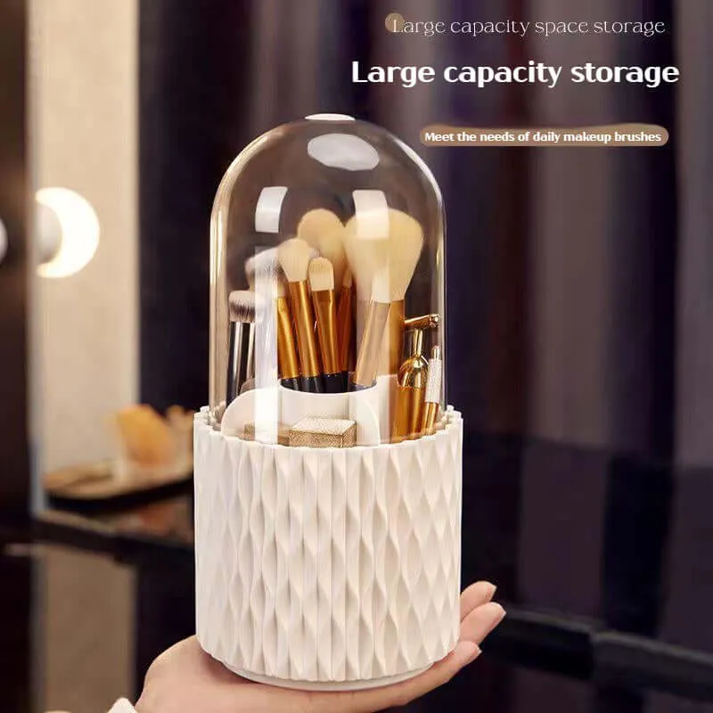 360 Rotating Large Capacity Transparent Makeup Storage Box