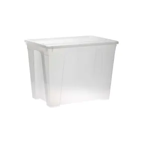 65L Pride Plastic Storage Utility Box Container Clear Buzz