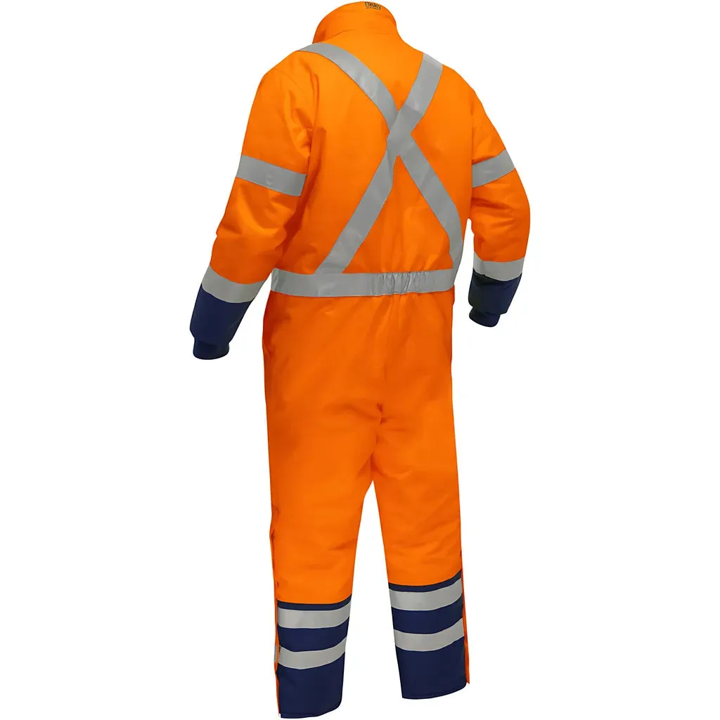 Bisley 344M6453X-ORNV/3X ANSI Type R Class 3 Extreme Cold Coverall with X-Back