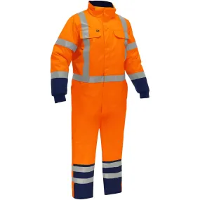 Bisley 344M6453X-ORNV/3X ANSI Type R Class 3 Extreme Cold Coverall with X-Back