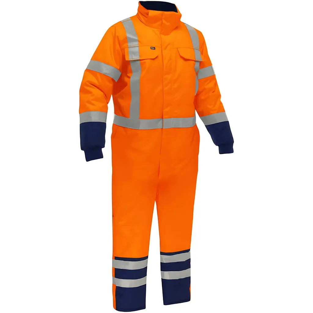 Bisley 344M6453X-ORNV/3X ANSI Type R Class 3 Extreme Cold Coverall with X-Back