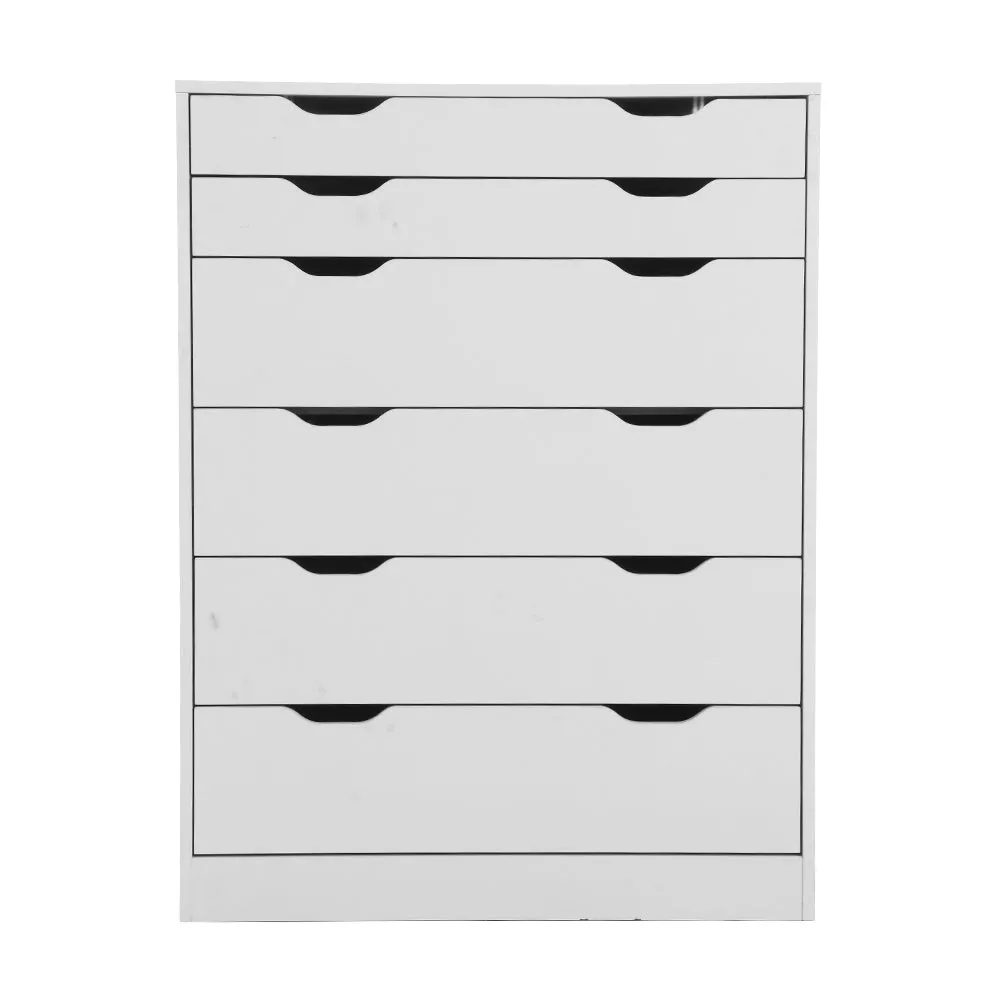 Contemporary 6 Chest Drawers Tallboy Storage - Artiss