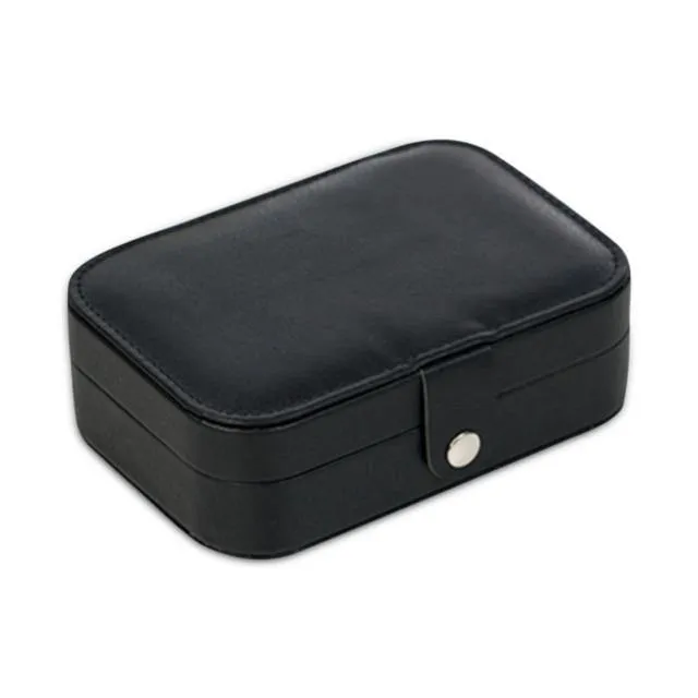 Double-Layer Leather Jewelry Organizer Box