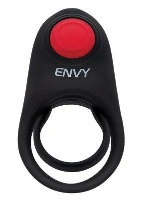 Envy Toys Bullseye Remote Vibrating Rechargeable Silicone Dual Stamina Ring