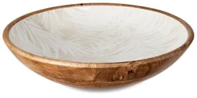 Flores Neutral Salad Bowl 35cm