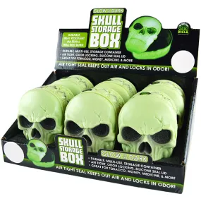 Glow in The Dark Skull Storage Box - 6 Pieces Per Retail Ready Display 26010