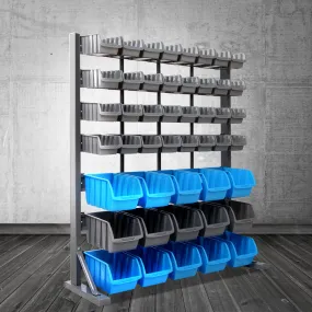 Heavy Duty 47 Bin Rack, 7 Tier Storage Shelf - Giantz