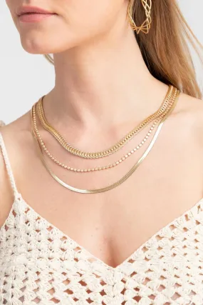 Multi Layer Gold Chain Necklace