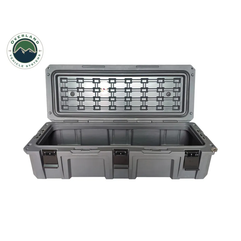 Overland Vehicle Systems - Dark Grey 117 Qt. Dry Box with Drain & Bottle Opener