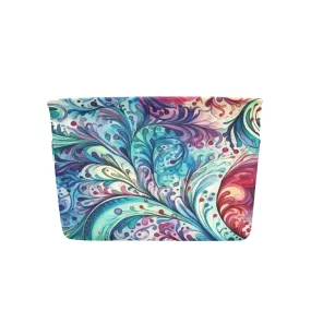 Rainbow Paisley Fabric Storage Basket