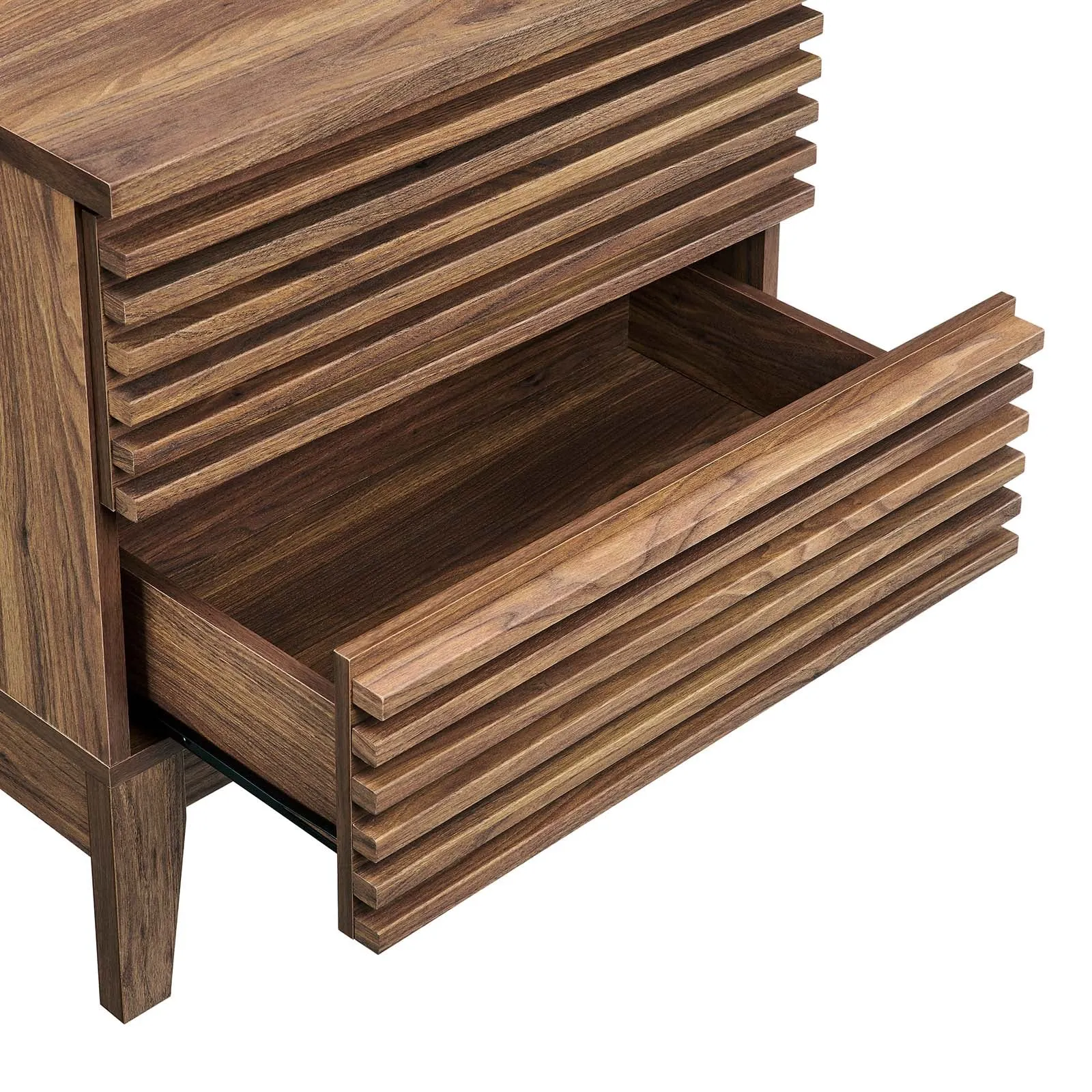 Render Two-Drawer Nightstand Walnut MOD-6964-WAL