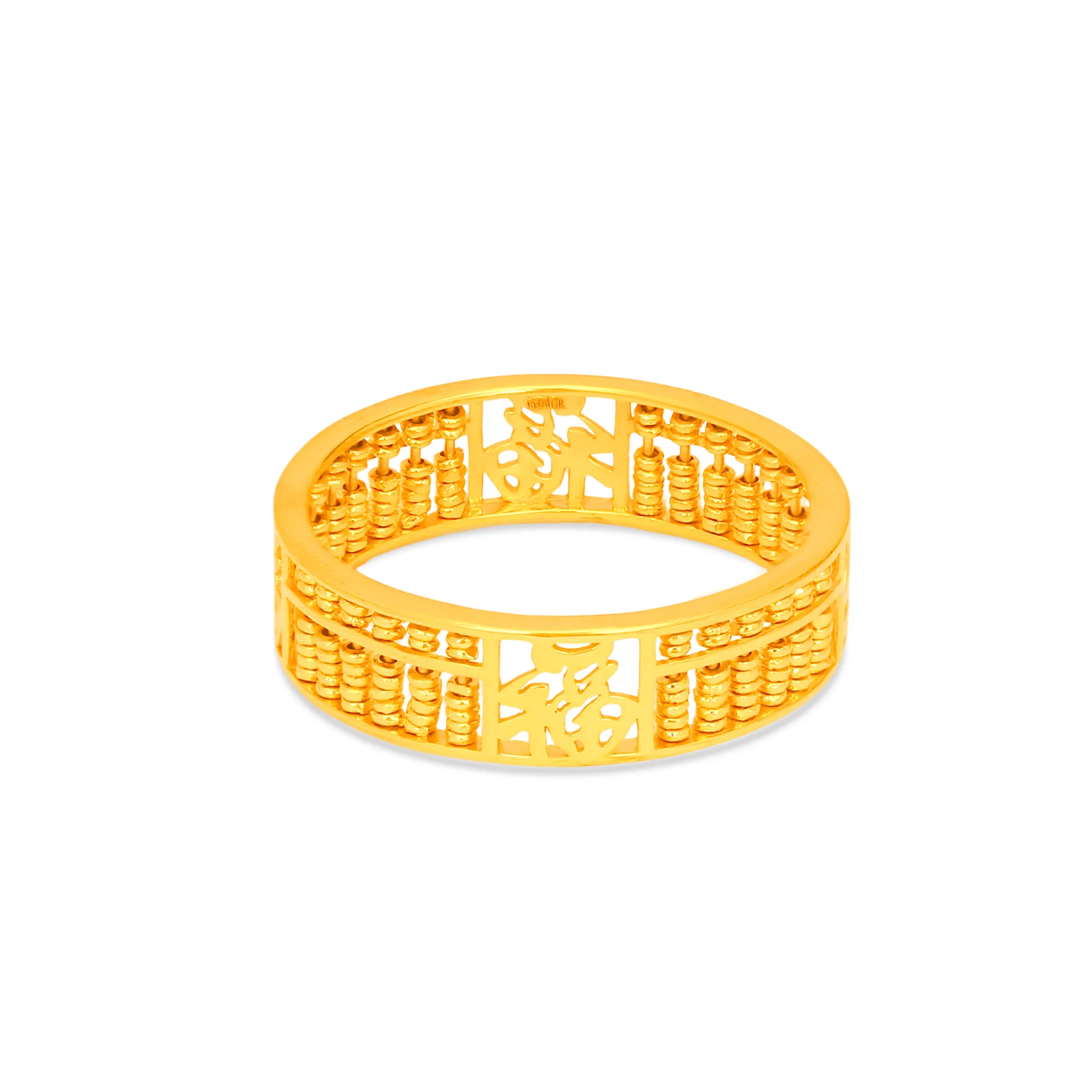 TAKA Jewellery 916 Gold Fortune Abacus Ring