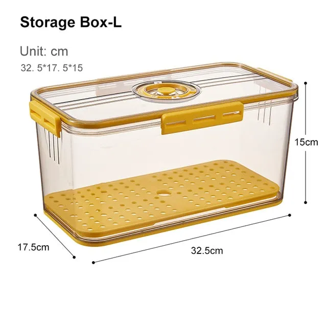 Transparent Refrigerator Thick Storage Organizer Box