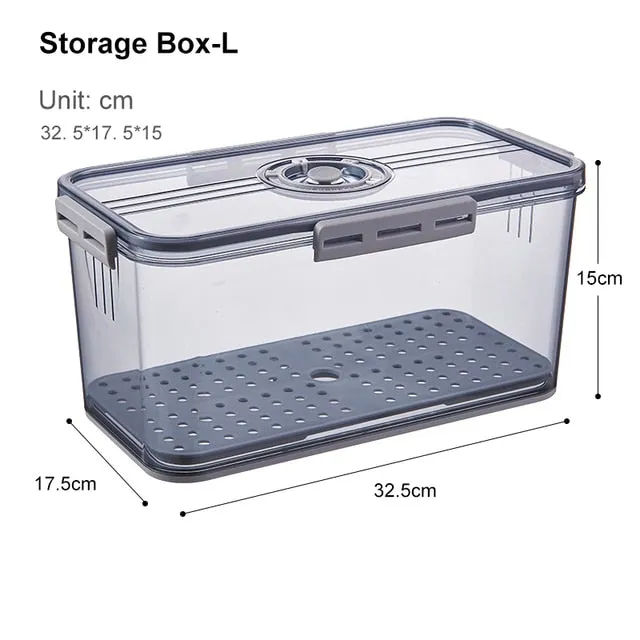 Transparent Refrigerator Thick Storage Organizer Box